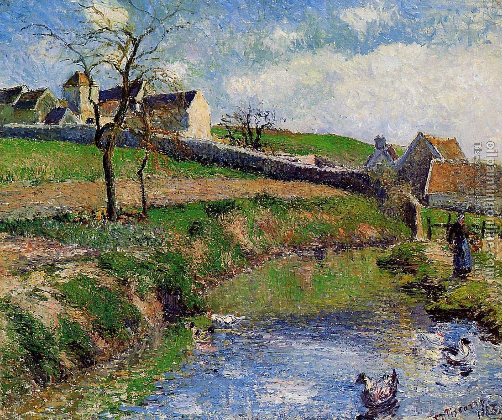 Pissarro, Camille - View of a Farm in Osny
